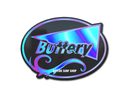 Klistermærke (Miami Buttery holo)