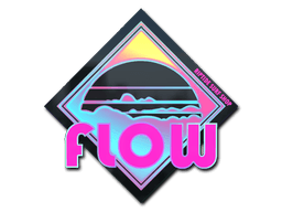 Klistermærke (Miami Flow holo)
