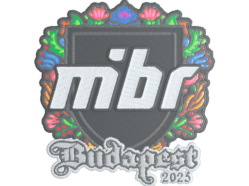 Klistermærke (MIBR broderet Budapest 2025)
