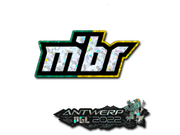 Klistermærke (MIBR glitter Antwerp 2022)