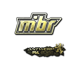 Klistermærke (MIBR guld Antwerp 2022)