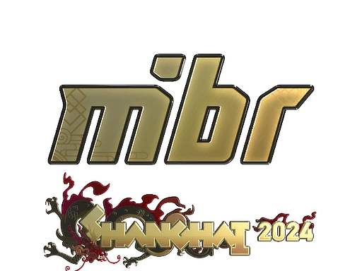Klistermærke (MIBR guld Shanghai 2024)