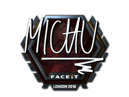 Klistermærke (MICHU folie London 2018)