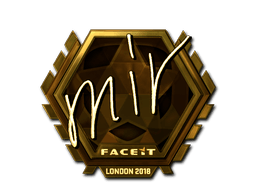 Aufkleber (mir Gold London 2018)