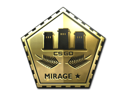 Samolepka (Mirage zlatá)