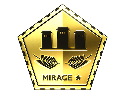 Samolepka (Mirage zlatá)