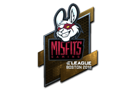 Klistermærke (Misfits Gaming folie Boston 2018)