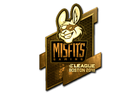 Samolepka (Misfits Gaming zlatá Boston 2018)