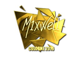 Samolepka (mixwell zlatá ESL Cologne 2016)