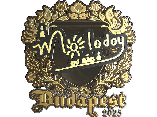 Samolepka (molodoy zlatá StarLadder Budapest 2025)