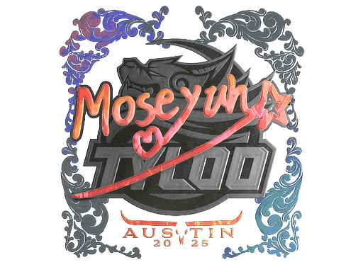 Klistermærke (Moseyuh holo Austin 2025)