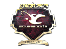 Samolepka (mousesports zlatá Berlin 2019)