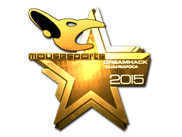 Samolepka (mousesports zlatá Kluž 2015)