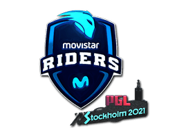 Klistermærke (Movistar Riders folie Stockholm 2021)