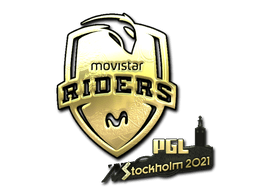 Samolepka (Movistar Riders zlatá PGL Stockholm 2021)