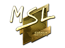 Samolepka (MSL zlatá Boston 2018)