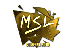 Samolepka (MSL zlatá ESL Cologne 2016)