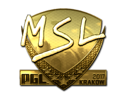 Samolepka (MSL zlatá Krakow 2017)