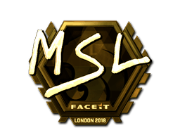 Samolepka (MSL zlatá London 2018)