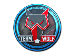Klistermærke (MTS GameGod Wolf folie Cologne 2014)
