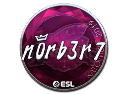 Klistermærke (n0rb3r7 folie Katowice 2019)