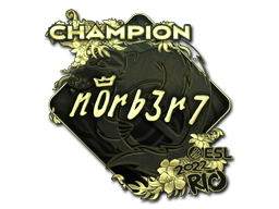 Samolepka (n0rb3r7 šampion, zlatá IEM Rio 2022)