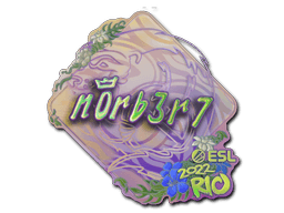 Klistermærke (n0rb3r7 holo Rio 2022)