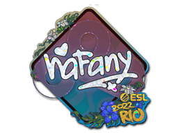 Klistermærke (nafany glitter Rio 2022)