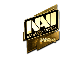 Samolepka (Natus Vincere zlatá Boston 2018)