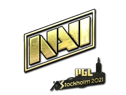 Samolepka (Natus Vincere zlatá PGL Stockholm 2021)