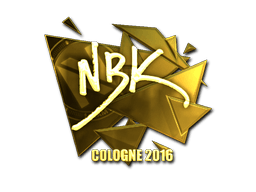 Samolepka (NBK- zlatá ESL Cologne 2016)