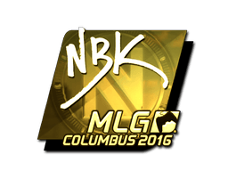 Samolepka (NBK- zlatá MLG Columbus 2016)