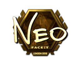 Samolepka (NEO zlatá London 2018)