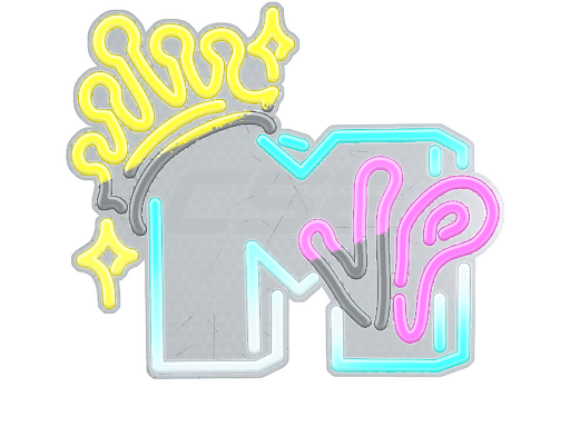 สติกเกอร์ (Neon MVP เลนติคูลาร์)