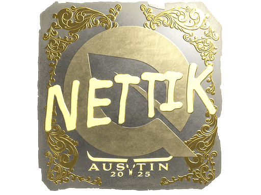 Samolepka (nettik zlatá BLAST.tv Austin 2025)