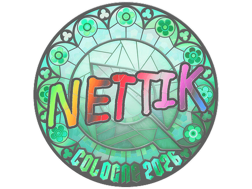 Klistermærke (nettik holo Cologne 2026)