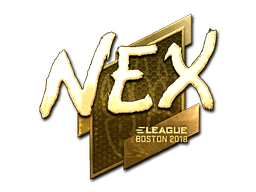 Klistermærke (nex guld Boston 2018)