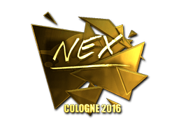 Klistermærke (nex guld Cologne 2016)