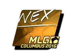Klistermærke (nex guld MLG Columbus 2016)