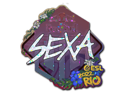 Klistermærke (nexa glitter Rio 2022)