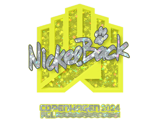 Klistermærke (NickelBack glitter Copenhagen 2024)