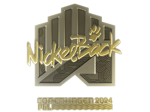 Samolepka (NickelBack zlatá PGL Copenhagen 2024)