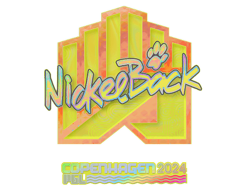 Klistermærke (NickelBack holo Copenhagen 2024)