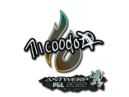 Klistermærke (nicoodoz glitter Antwerp 2022)