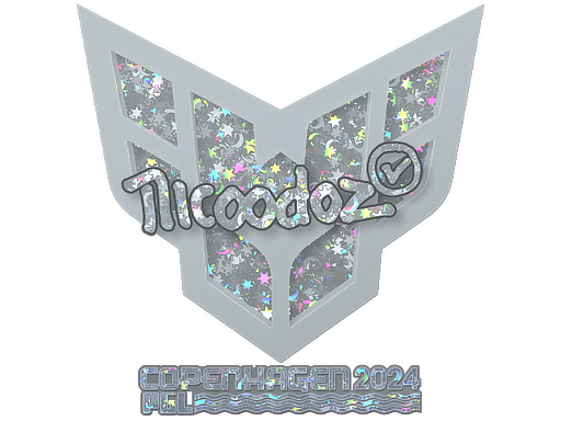 Klistermærke (nicoodoz glitter Copenhagen 2024)