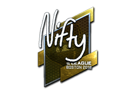 Klistermærke (Nifty folie Boston 2018)