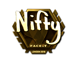 Samolepka (Nifty zlatá London 2018)