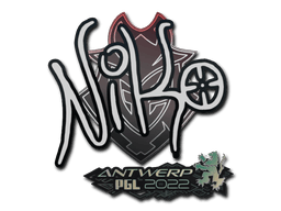 Samolepka (NiKo PGL Antwerp 2022)