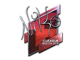 Klistermærke (NiKo folie Boston 2018)