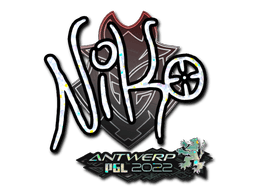 Klistermærke (NiKo glitter Antwerp 2022)